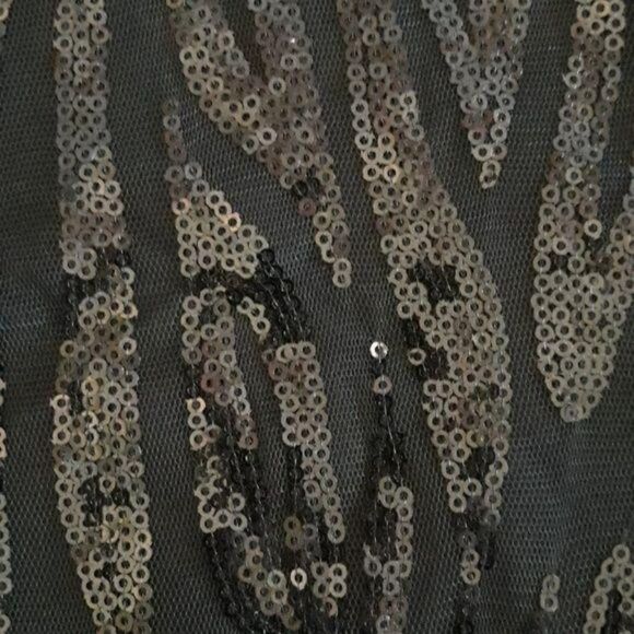 I.N. Studio Formal Netted Sequin Scoop Neck Sleeveless Blouse Black Sz 3X - Picture 8 of 8